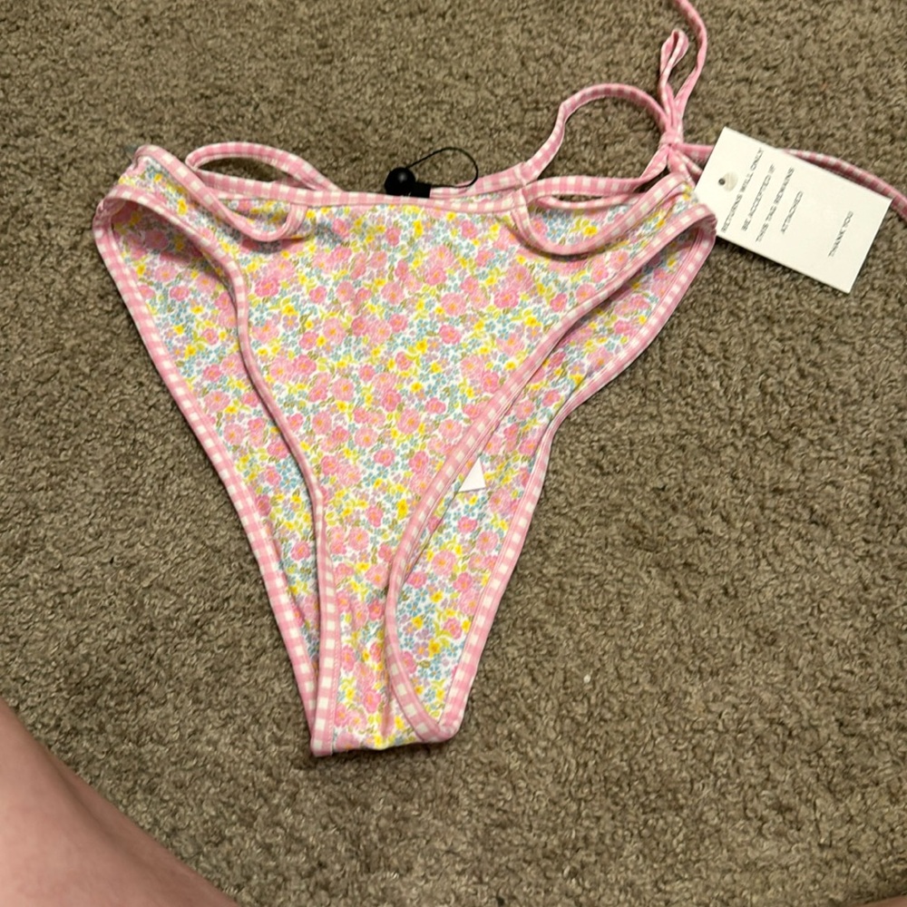 For Love & Lemons High waisted bikini bottoms side tie